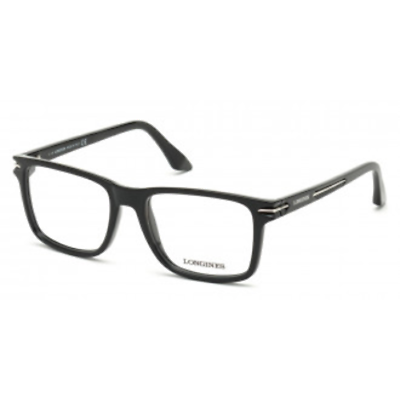 Longines LG5008-H 001 Eyewear Optical Frame Black Square Italy Main Image