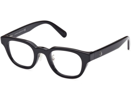 Moncler ML 5157-D 001 Eyewear Optical Frame Black Round Square Main Image