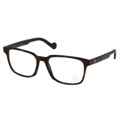 Moncler ML 5103 056 Eyewear Optical Frame Havana on Green Square Main Image