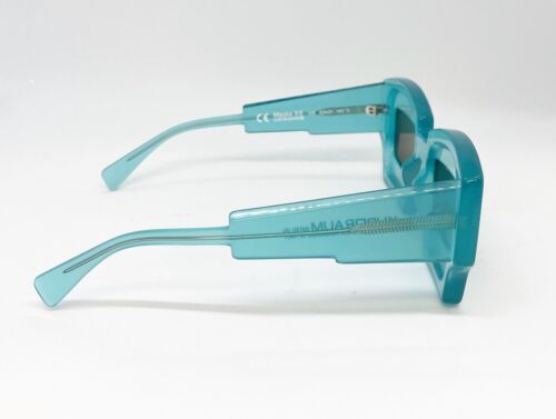 Kuboraum Berlin Maske X6 AM Sunglasses Transparent Teal / Grey Rectangular Gallery Image 1