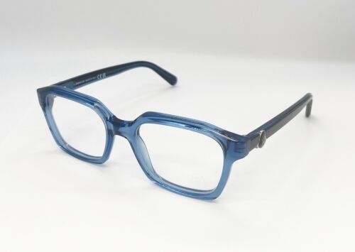 Moncler ML 5181 090 Eyewear Optical Frame Transparent Blue Round Square Main Image