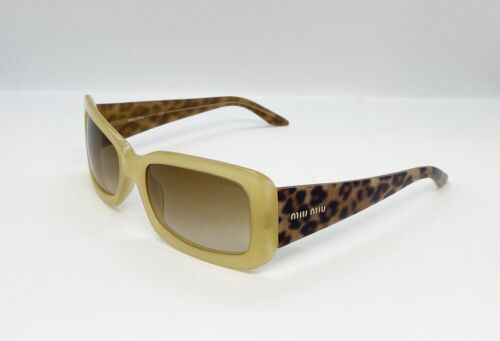 Miu Miu SMU 14G 7HQ-3W1 Women Sunglasses Beige Leopard / Light Brown Gradient   Main Image