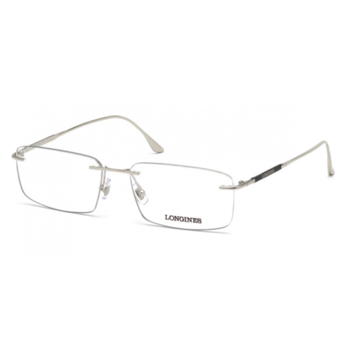 Longines LG5001-H 016 Eyewear Optical Frame Silver Rimless Italy Main Image