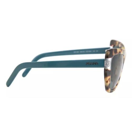 Prada Catwalk SPR08V 472-6Q0 Women Sunglasses Tortoise Turquoise / Grey Cat Eye Gallery Image 1