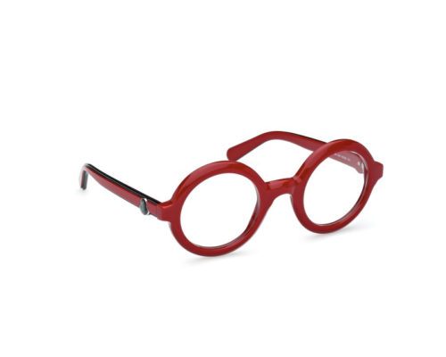 Moncler ML 5194 066 Eyewear Optical Frame Red Round  Main Image
