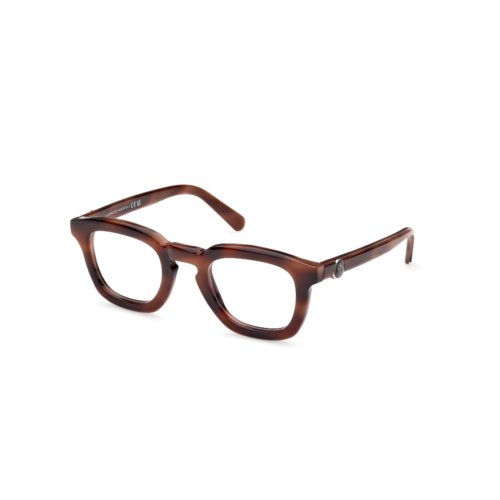 Moncler ML 5195 052 Eyewear Optical Frame Havana Round Square Main Image