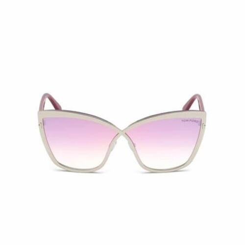 Tom Ford FT0715 Sandrine-02 16Z Women Sunglasses Silver / Pink Butterfly SC Gallery Image 1