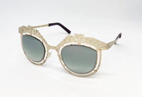 Pugnale & Nyleve 206S92 Sunglasses 24 Kt Gold / Green Gradient Italy Handmade Main Image