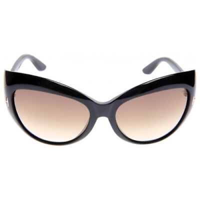Tom Ford TF 284 Bardot 01F Black / Brown Gradient Butterfly Women Sunglasses Gallery Image 0