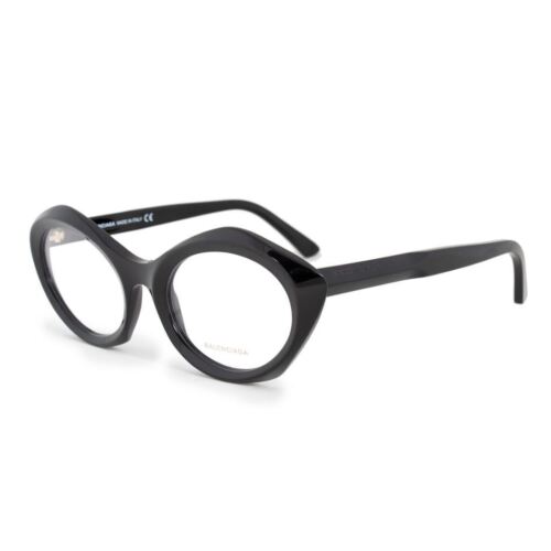 Balenciaga BA5078 001 Women Eyewear Optical Frame Black Oval Italy NEW Gallery Image 0