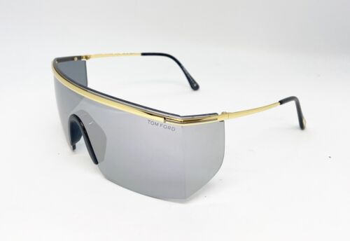 Tom Ford Pavlos-02 FT 980 30C Sunglasses Gold / Grey Shield  Main Image