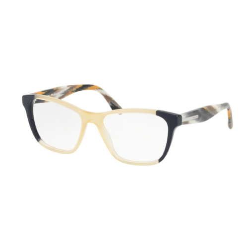 Prada Journal VPR 04T VYP-1O1 Eyewear Optical Frame Transparent Yellow / Navy Main Image