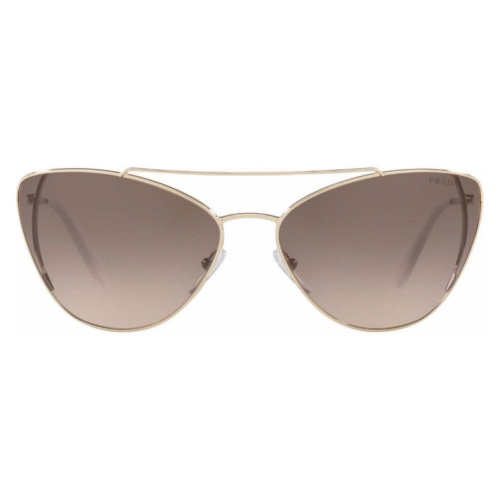 Prada SPR 65V ZVN-3D0 Women Sunglasses Silver / Brown Gradient Butterfly Gallery Image 0