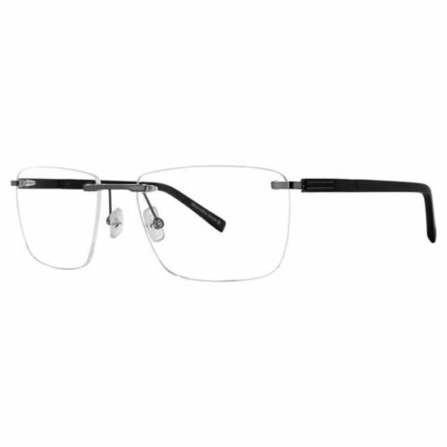 OGA Morel 10093O GN23 Ruthenium Rectangular Eyeglasses Optical Frame Rimless Main Image