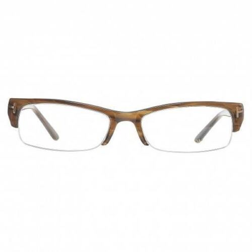 Tom Ford  FT5122 045 Eyewear Optical Frame Striped Brown Rectangular NEW Main Image