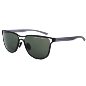 Porsche Design P8647 A Sunglasses Matte Black / Grey Green Square Titanium Main Image