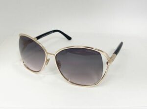 Tom Ford Marta FT 1091 28B Sunglasses Gold / Grey Gradient Butterfly Main Image